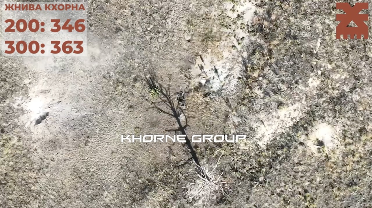 Russian detonates his grenade after multiple near-miss drone drops