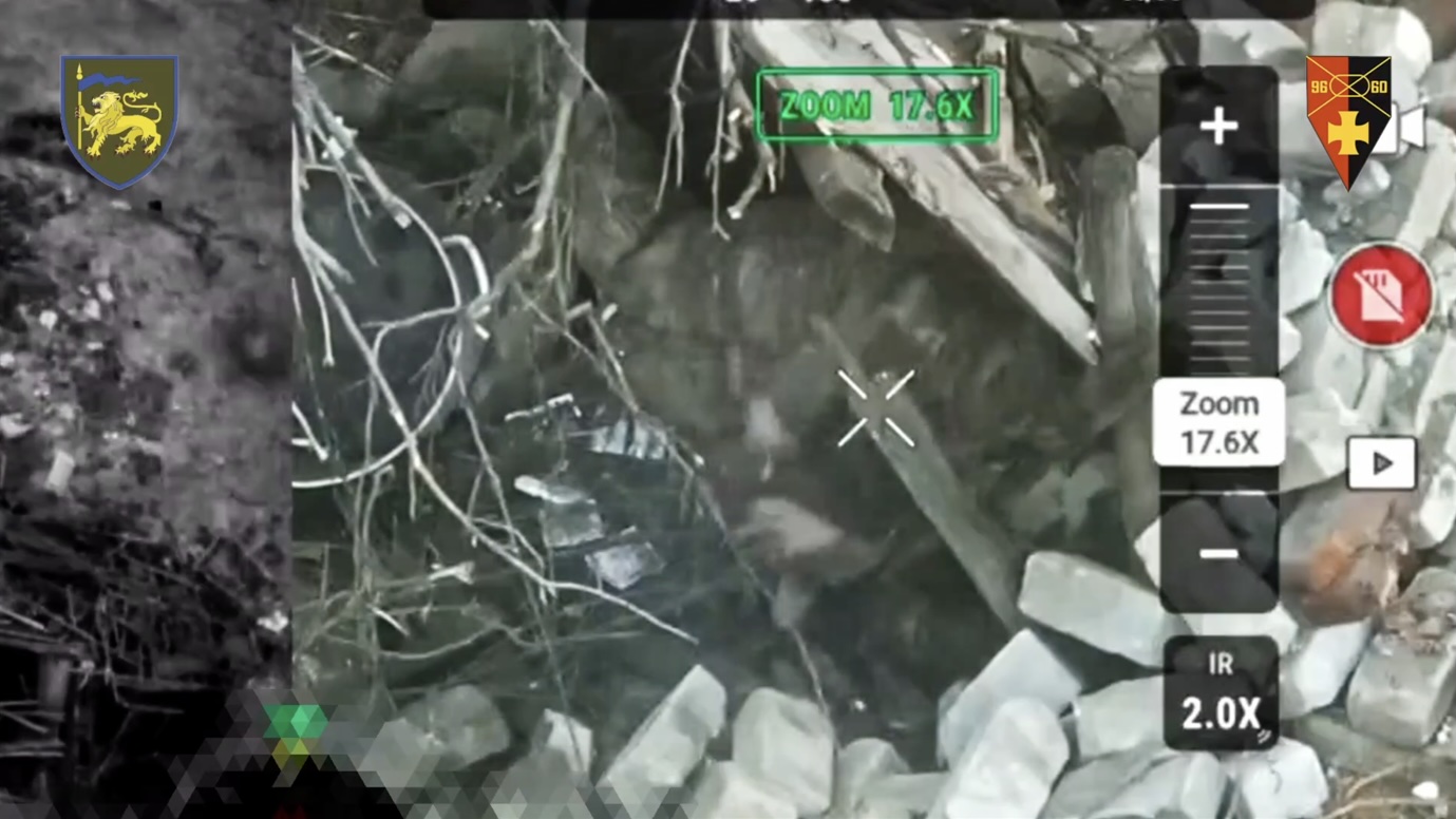 Russian in a foxhole pulls the pin on his grenade and detonates to his neck