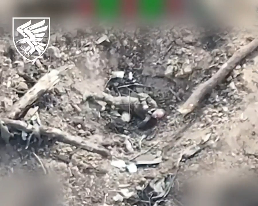 Wounded Russian soldier cuts own throat with knife