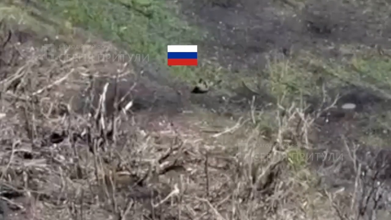 Russian soldier decides not to have firefight